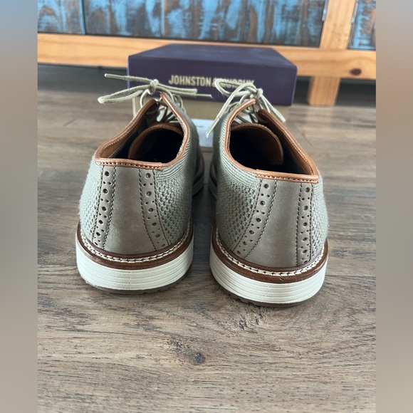 Johnston & Murphy Men’s UPTON TAUPE HEATHERED KNIT Size 10M - Picture 6 of 11